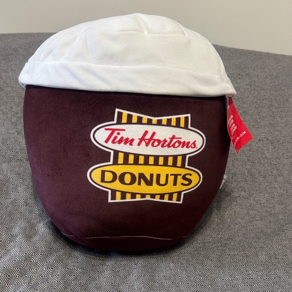 NWT - Tim Hortons Coffee Cup Plush Pillow